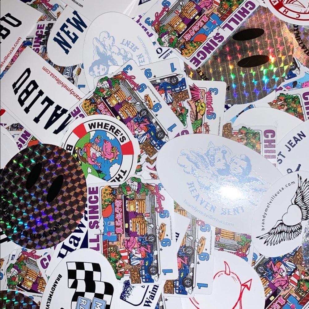 NEW RANDOM BUNDLE OF BRANDY MELVILLE STICKERS